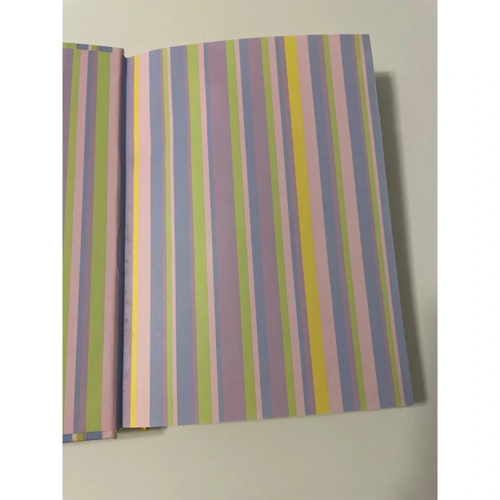 Vintage Claires Y2K Journal Notebook Lime Green Rhinestone Logo Striped‎ Spine